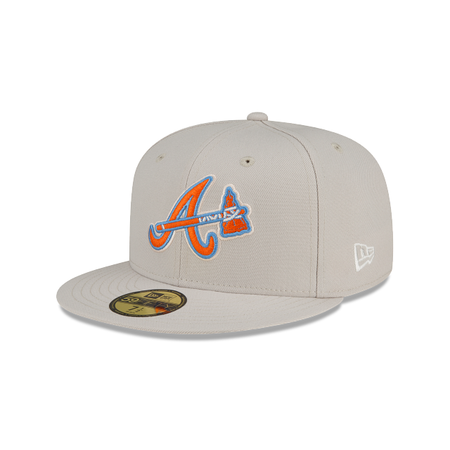 Atlanta Braves Stone Orange 59FIFTY Fitted Hat