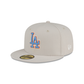 Los Angeles Dodgers Stone Orange 59FIFTY Fitted Hat