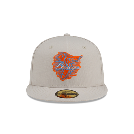 Chicago White Sox Stone Orange 59FIFTY Fitted Hat