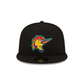Fayetteville Woodpeckers Pitch Black 59FIFTY Fitted