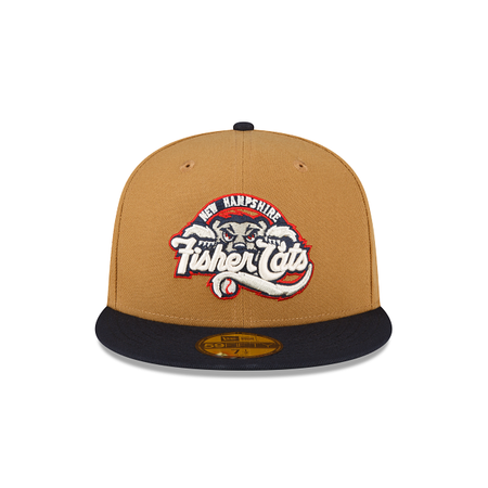 New Hampshire Fisher Cats Wheat 59FIFTY Fitted Hat