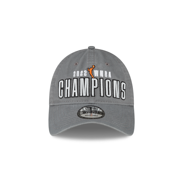 New Era Gray Las Vegas Aces 2022 WNBA Finals Champions Locker Room 9TWENTY Adjustable Hat