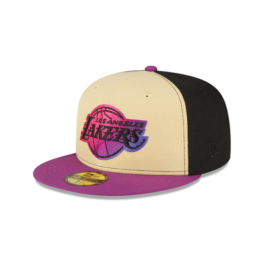 Los Angeles Lakers Tri-Color 59FIFTY Fitted Hat - New Era Cap