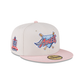 Just Caps Stone Pink Los Angeles Angels 59FIFTY Fitted