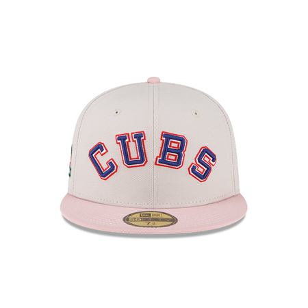 Just Caps Stone Pink Chicago Cubs 59FIFTY Fitted Hat