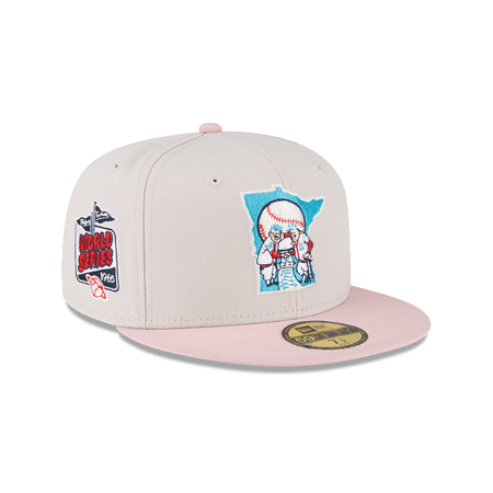 Just Caps Stone Pink Minnesota Twins 59FIFTY Fitted Hat