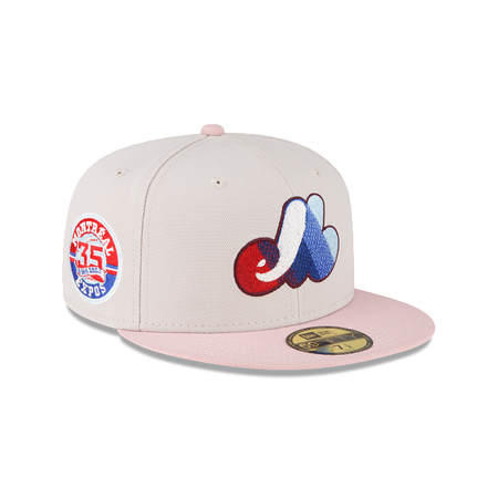 Just Caps Stone Pink Montreal Expos 59FIFTY Fitted Hat