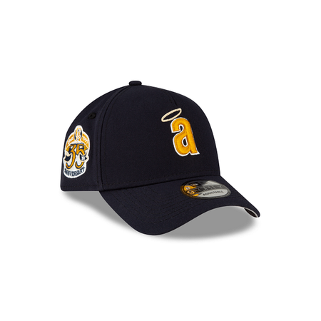 Los Angeles Angels Gold Logo 9FORTY A-Frame Snapback Hat