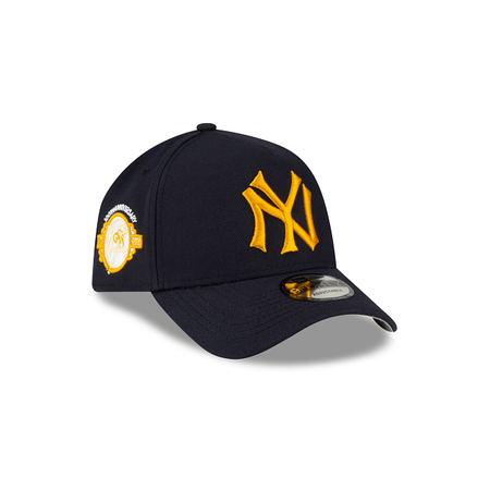 New York Yankees Gold Logo 9FORTY A-Frame Snapback Hat