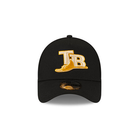 Tampa Bay Rays Gold Logo 9FORTY A-Frame Snapback Hat