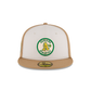 Just Caps Khaki Oakland Athletics 59FIFTY Fitted Hat