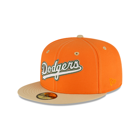 Just Caps Orange Popsicle Los Angeles Dodgers 59FIFTY Fitted Hat