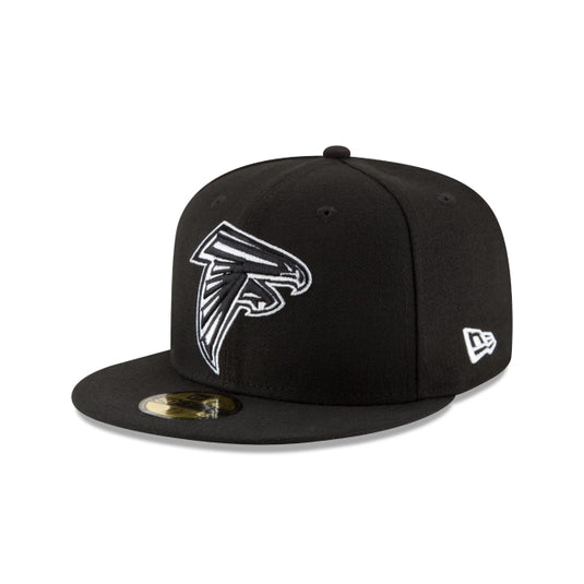 Atlanta Falcons Black & White 59FIFTY Fitted Hat - New Era Cap