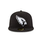 Arizona Cardinals Black & White 59FIFTY Fitted Hat