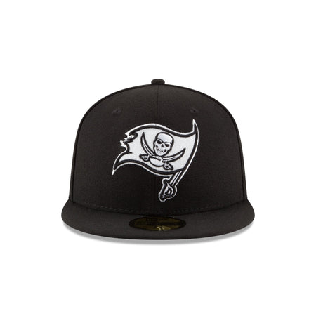 Tampa Bay Buccaneers Black & White 59FIFTY Fitted Hat