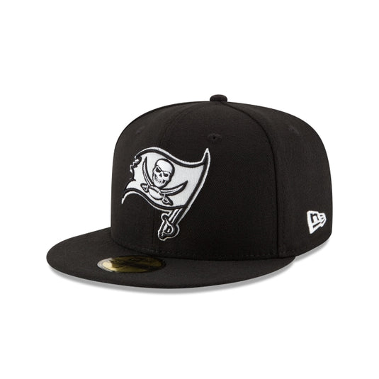 Tampa Bay Buccaneers Black & White 59FIFTY Fitted Hat - New Era Cap