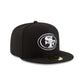 San Francisco 49ers Black & White 59FIFTY Fitted Hat