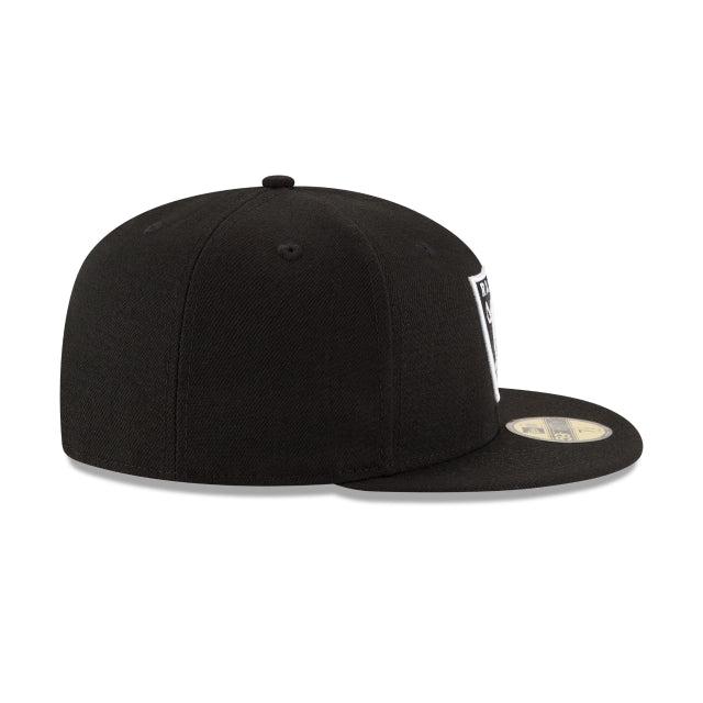 Las Vegas Raiders Black & White 59FIFTY Fitted Hat – New Era Cap
