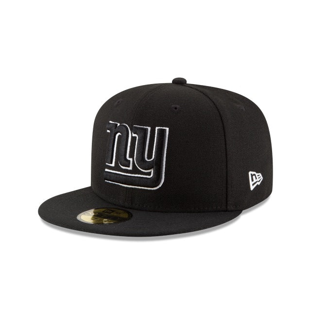 New York Giants Black & White 59FIFTY Fitted Hat – New Era Cap