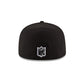 Miami Dolphins Black & White 59FIFTY Fitted Hat