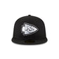 Kansas City Chiefs Black & White 59FIFTY Fitted