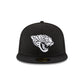 Jacksonville Jaguars Black & White 59FIFTY Fitted Hat