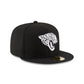 Jacksonville Jaguars Black & White 59FIFTY Fitted Hat