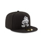 Cleveland Browns Black & White 59FIFTY Fitted