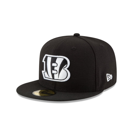 Cincinnati Bengals Black & White 59FIFTY Fitted Hat - New Era Cap