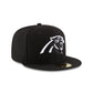 Carolina Panthers Black & White 59FIFTY Fitted Hat