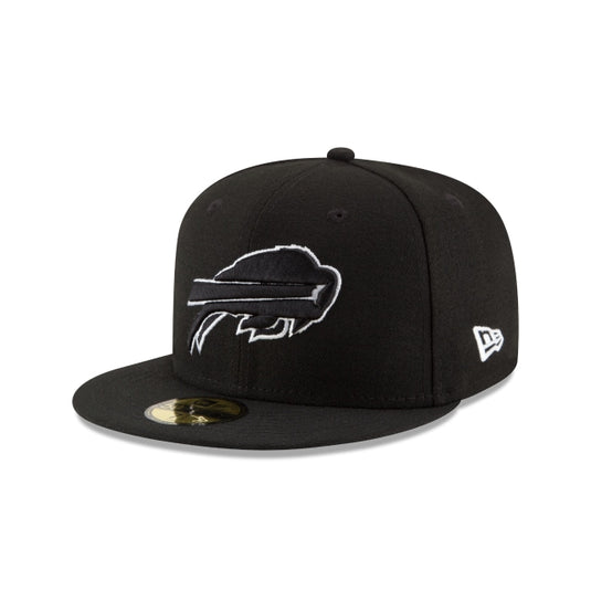 Buffalo Bills Black & White 59FIFTY Fitted Hat - New Era Cap