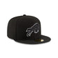 Buffalo Bills Black & White 59FIFTY Fitted Hat