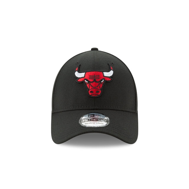 New Era 39THIRTY Chicago Bulls Stretch Fit – Casquette NBA Noire Logo Officiel Ajustable Confort