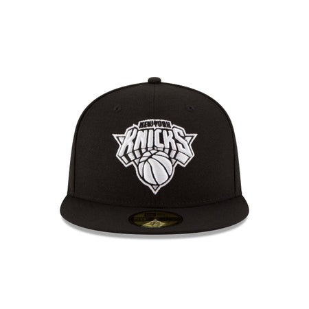 New York Knicks Black & White 59FIFTY Fitted Hat