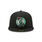 Boston Celtics Team Color Black 59FIFTY Fitted Hat