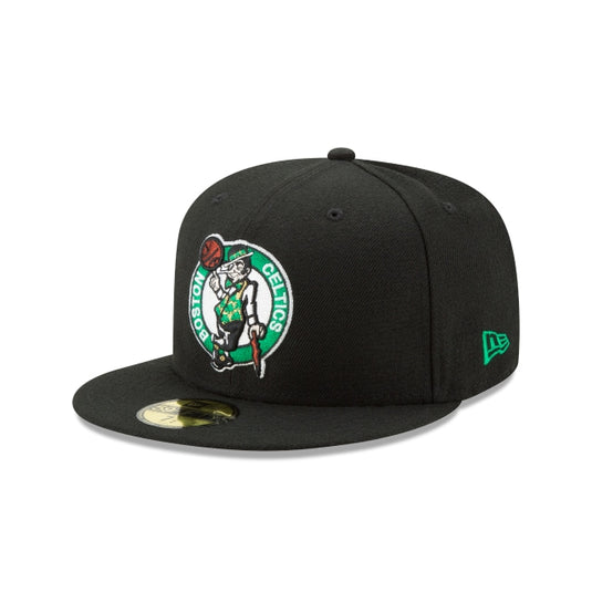 Boston Celtics Team Color Black 59FIFTY Fitted Hat - New Era Cap