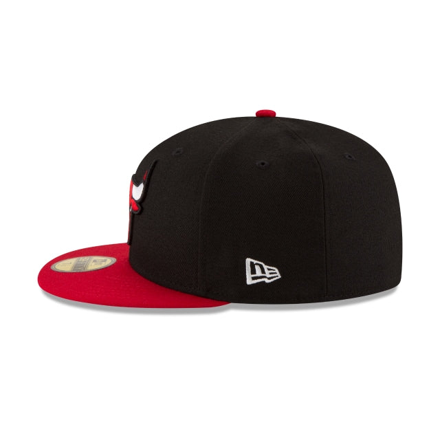 Chicago Bulls 2Tone Black 59FIFTY Fitted Hat