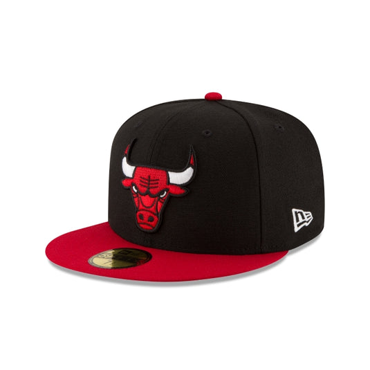 Chicago Bulls 2Tone Black 59FIFTY Fitted Hat - New Era Cap