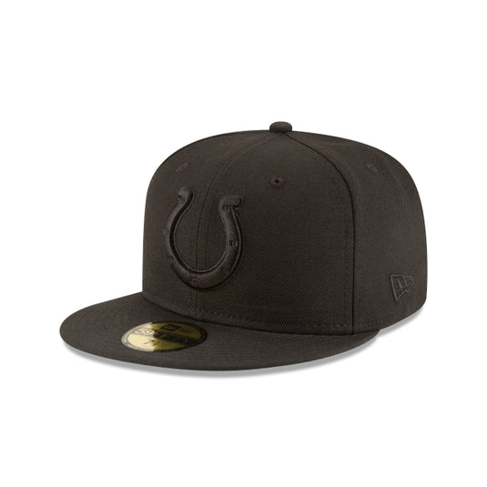 Indianapolis Colts Black On Black 59FIFTY Fitted Hat - New Era Cap