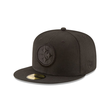 Pittsburgh Steelers Black On Black 59FIFTY Fitted Hat