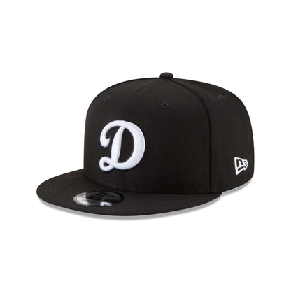 Los Angeles Dodgers Basic Black and White 9FIFTY Snapback Hat