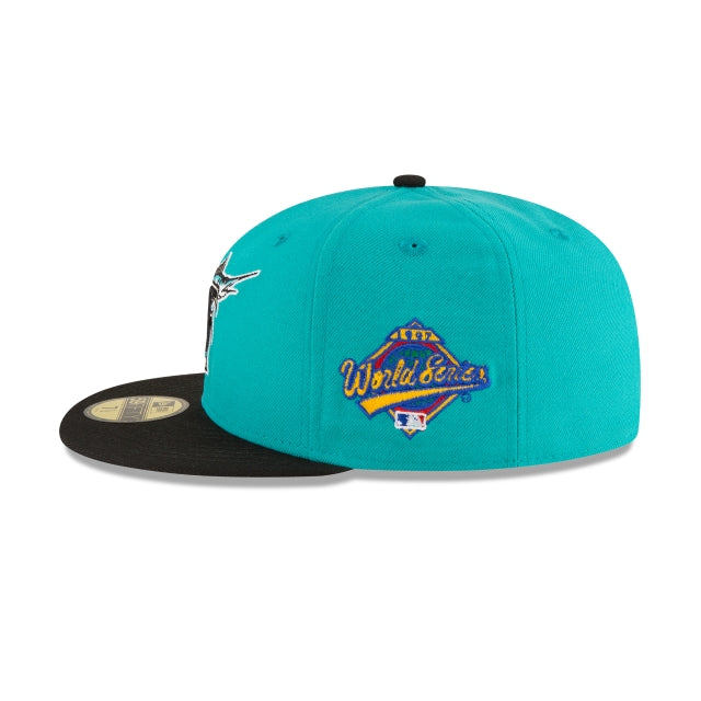 Florida Marlins World Series Teal Wool 59FIFTY Fitted Hat – New