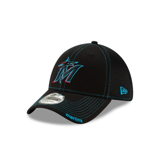 Miami Marlins NEO 39THIRTY Stretch Fit Hat - New Era Cap