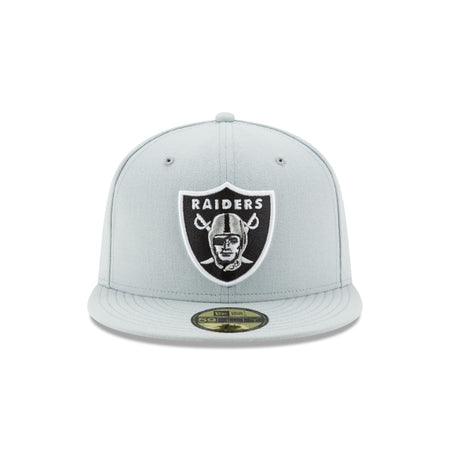 Las Vegas Raiders Grey 59FIFTY Fitted Hat