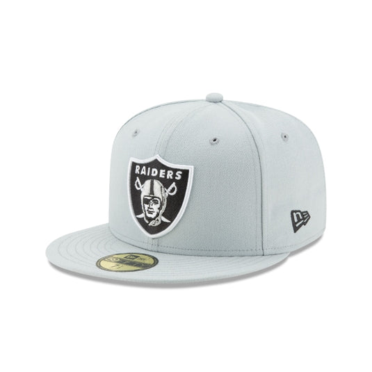 Las Vegas Raiders Grey 59FIFTY Fitted Hat - New Era Cap