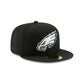 Philadelphia Eagles Black 59FIFTY Fitted Hat