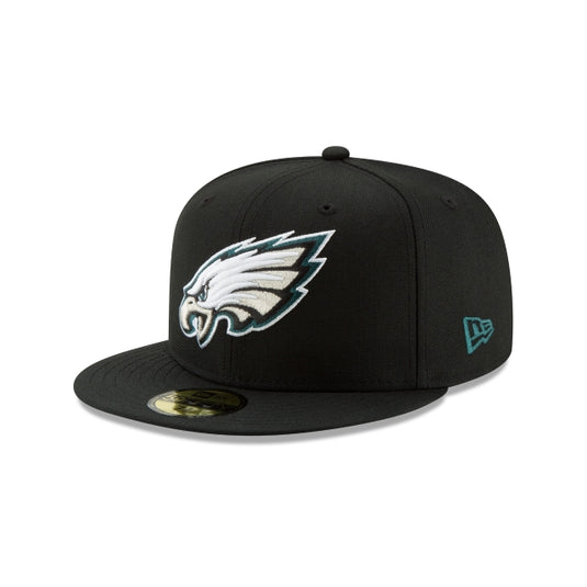 Philadelphia Eagles Black 59FIFTY Fitted Hat - New Era Cap