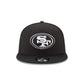 San Francisco 49ers Black and White 9FIFTY Snapback Hat