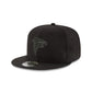 Atlanta Falcons Black On Black 9FIFTY Snapback Hat