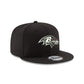 Baltimore Ravens Black and White 9FIFTY Snapback Hat